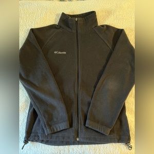Columbia. Black Zip Up Jacket. Size Large.
